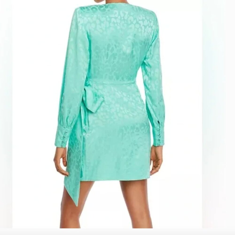 Andamane Carly Leopard-Print Wrap Mini Dress In L… - image 3